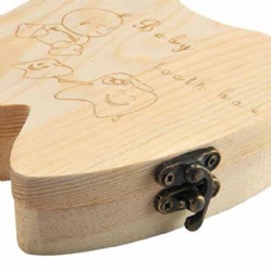 Baby Wooden Tooth Box